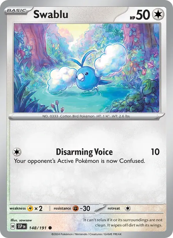 Swablu - 148/252 - Surging Sparks