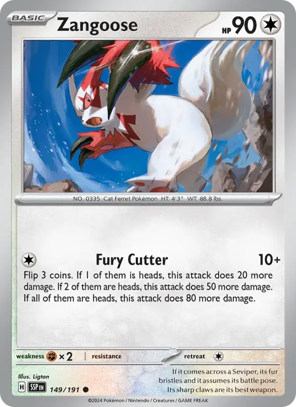 Zangoose - 149/252 - Surging Sparks