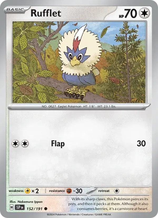 Rufflet - 152/252 - Surging Sparks