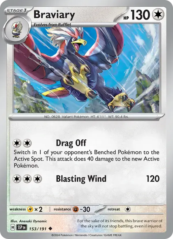 Braviary - 153/252 - Surging Sparks