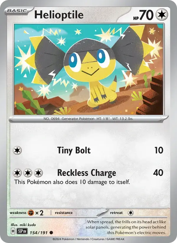 Helioptile - 154/252 - Surging Sparks