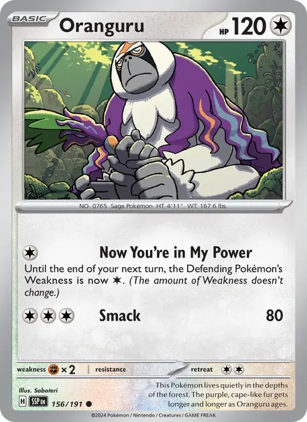 Oranguru - 156/252 - Surging Sparks