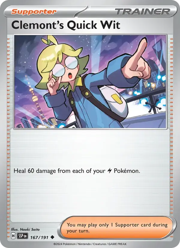 Clemont's Quick Wit - 167/252 - Surging Sparks