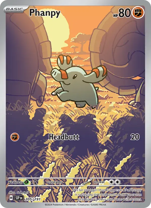 Phanpy - 205/252 - Surging Sparks