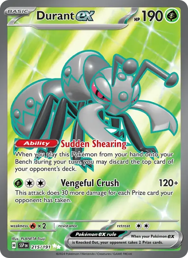Durant ex - 215/252 - Surging Sparks