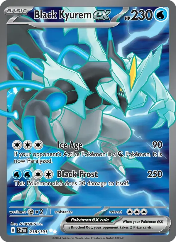 Black Kyurem ex - 218/252 - Surging Sparks