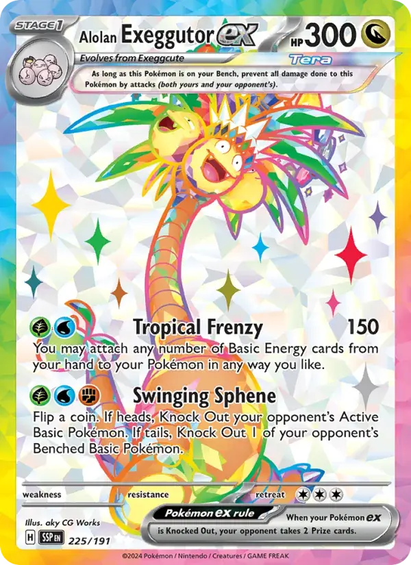 Alolan Exeggutor ex - 225/252 - Surging Sparks