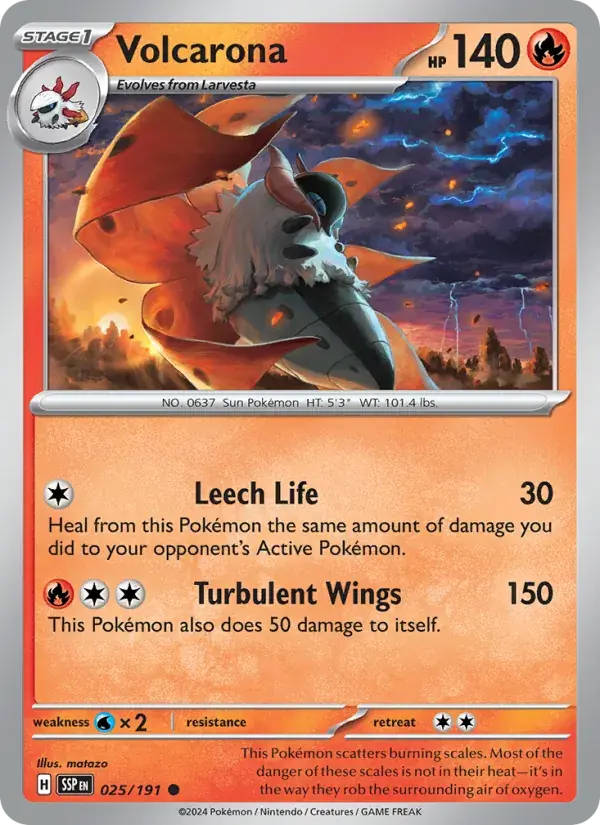 Volcarona - 025/252 - Surging Sparks