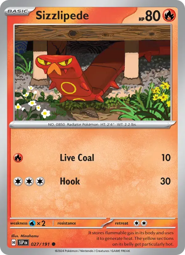 Sizzlipede - 027/252 - Surging Sparks