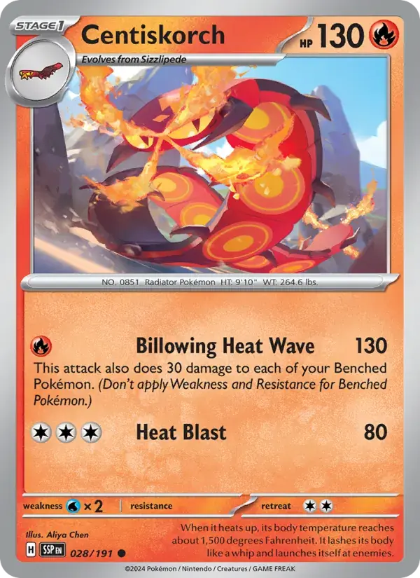 Centiskorch - 028/252 - Surging Sparks