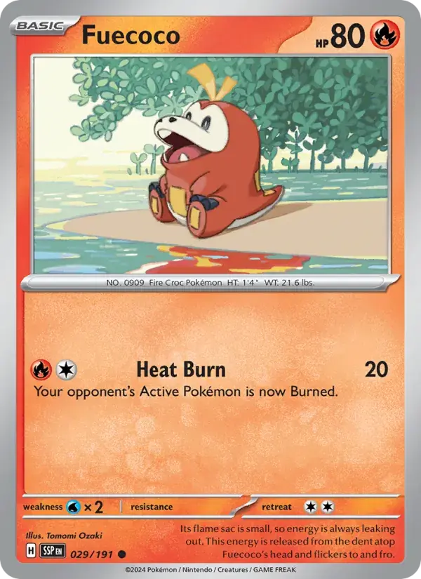 Fuecoco - 029/252 - Surging Sparks