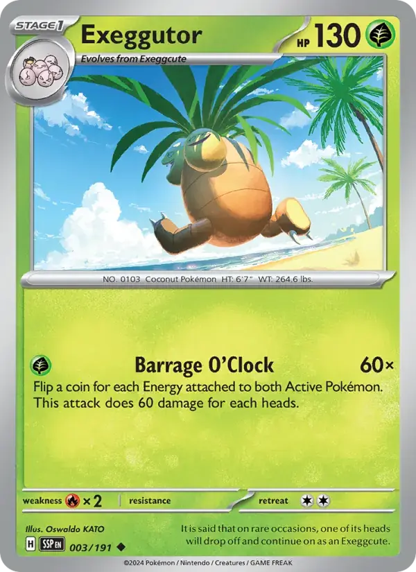 Exeggutor - 003/252 - Surging Sparks