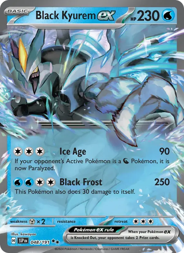 Black Kyurem ex - 048/252 - Surging Sparks