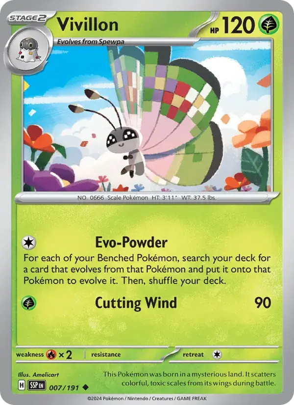 Vivillon - 007/252 - Surging Sparks