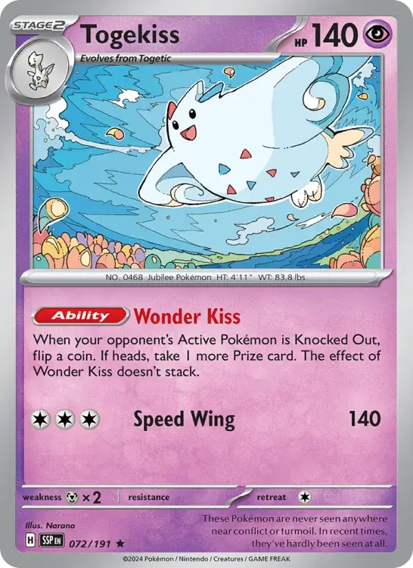 Togekiss - 072/252 - Surging Sparks