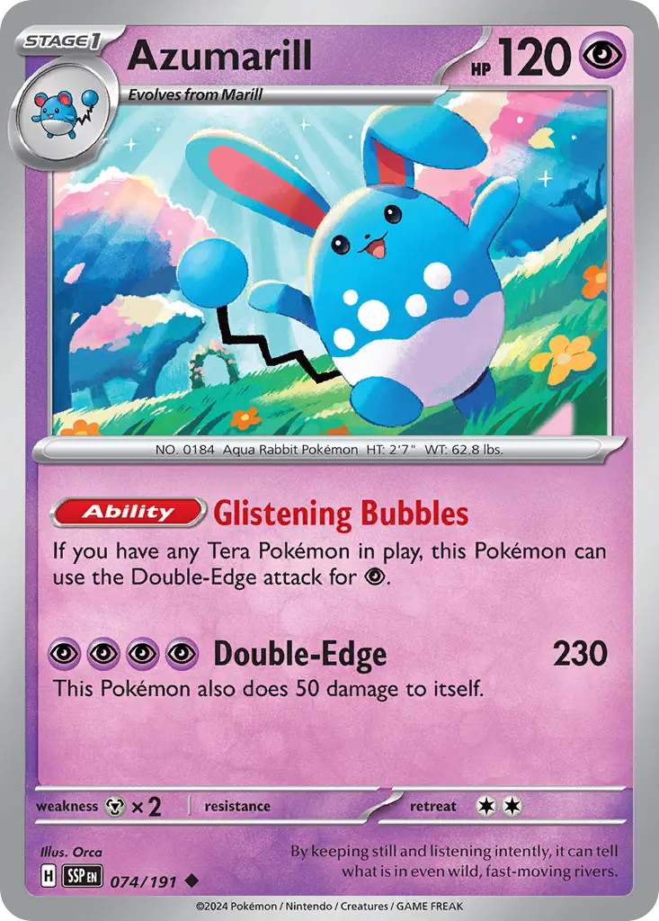 Azumarill - 074/252 - Surging Sparks