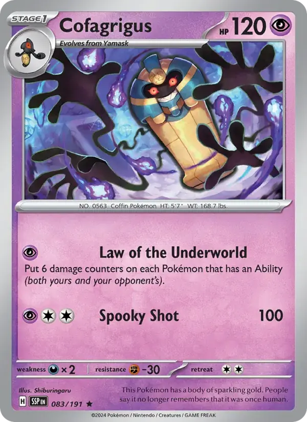 Cofagrigus - 083/252 - Surging Sparks
