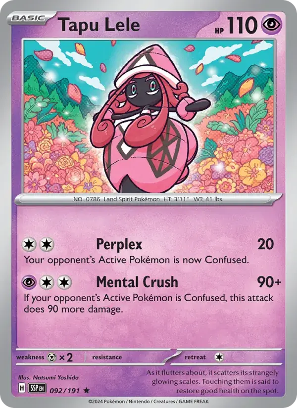 Tapu Lele - 092/252 - Surging Sparks