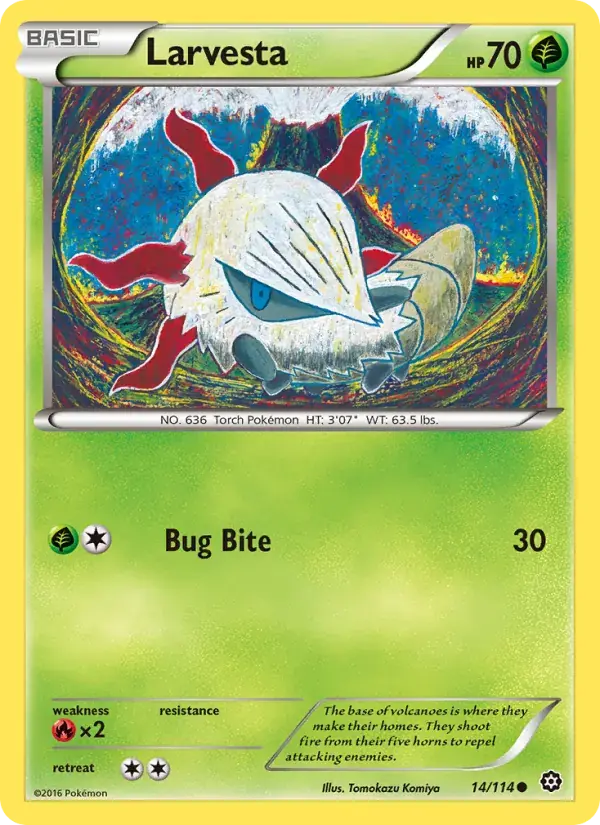 Larvesta - 14/116 - Steam Siege