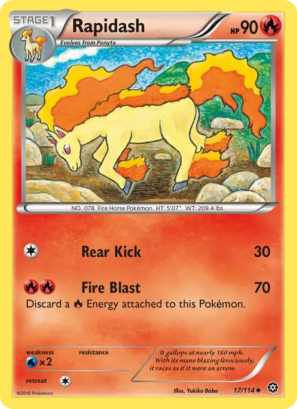 Rapidash - 17/116 - Steam Siege