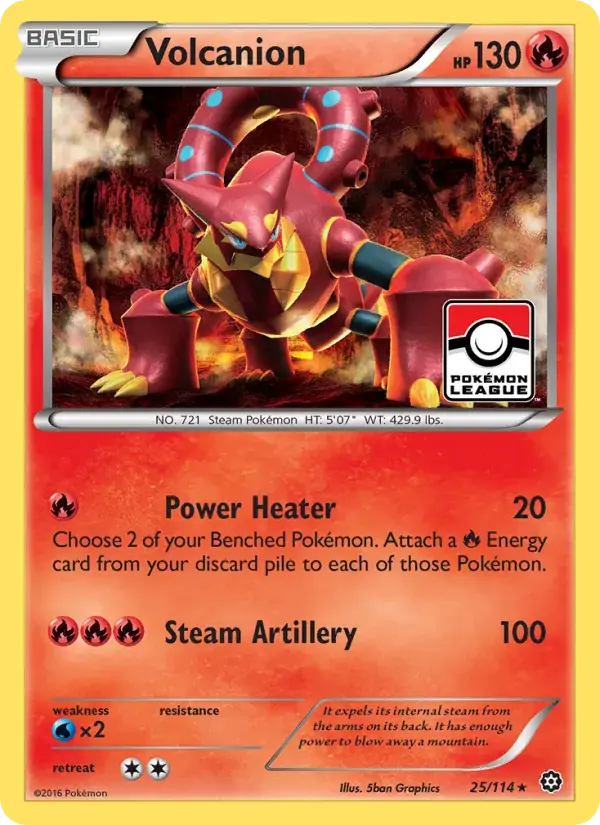 Volcanion - 25/116 - Steam Siege