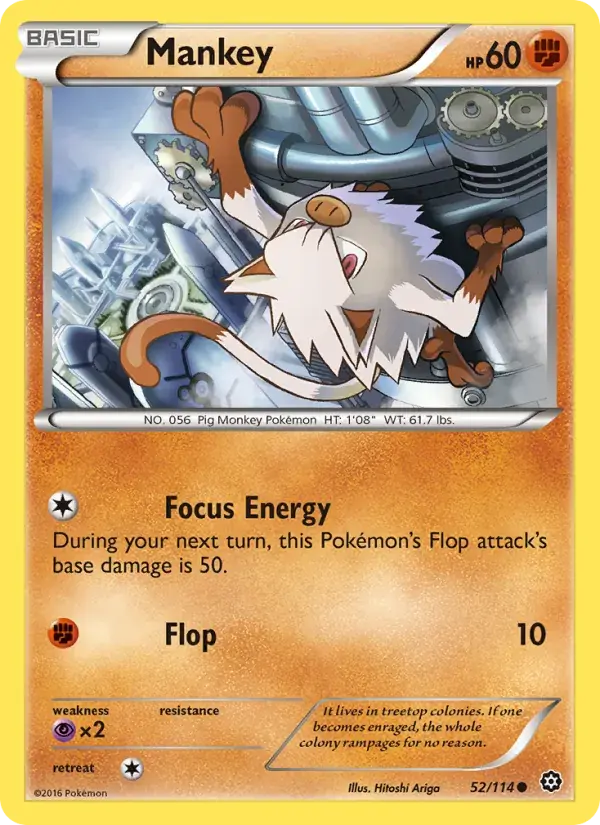Mankey - 52/116 - Steam Siege