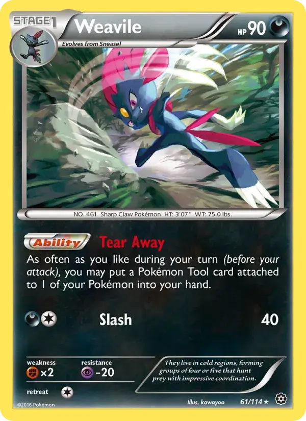 Weavile - 61/116 - Steam Siege