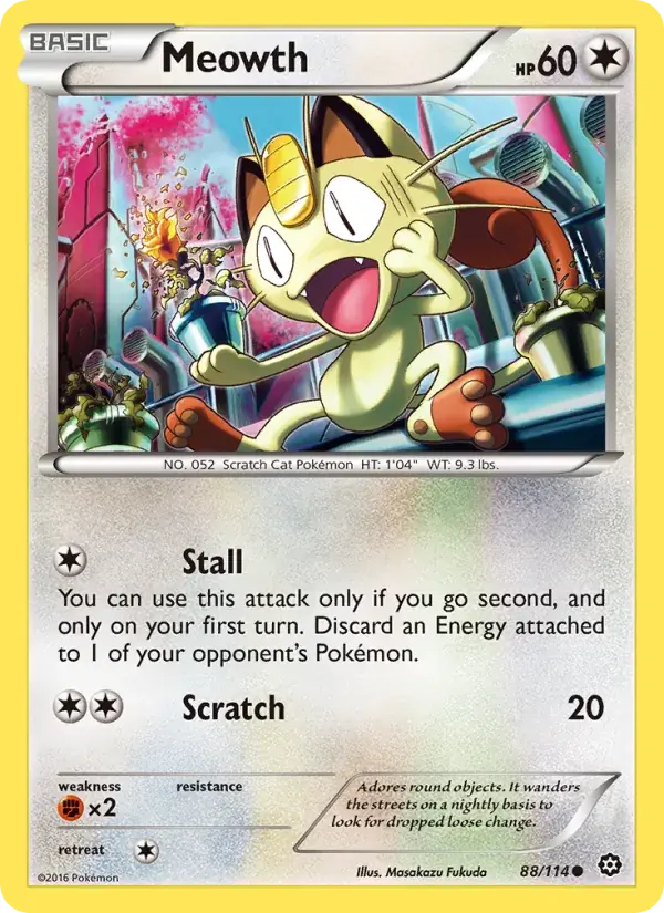 Meowth - 88/116 - Steam Siege