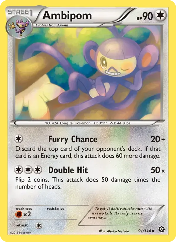 Ambipom - 91/116 - Steam Siege