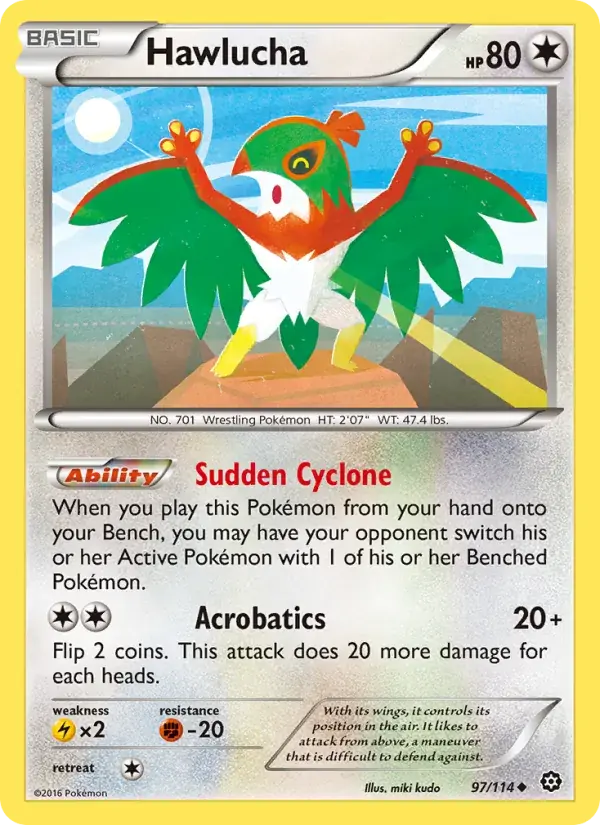 Hawlucha - 97/116 - Steam Siege