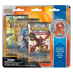 Steam Siege: Volcanion Pin 3-Pack Blister