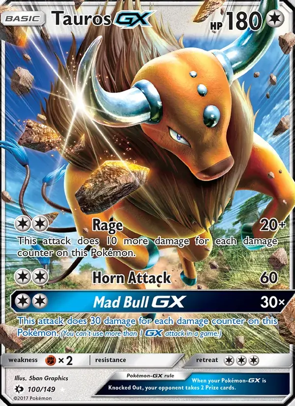 Tauros GX - 100/172 - Sun & Moon