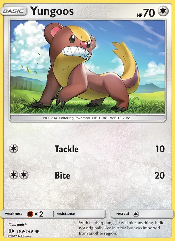 Yungoos - 109/172 - Sun & Moon