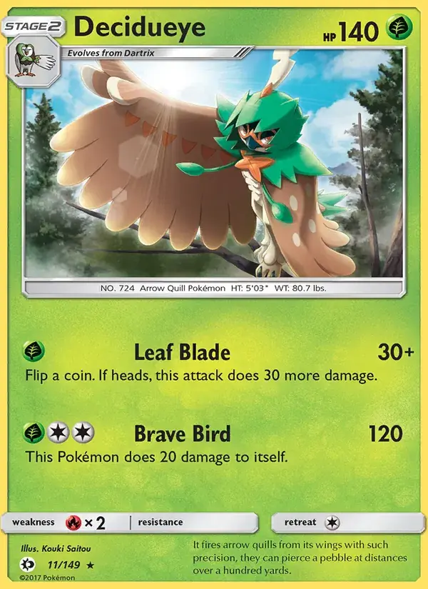 Decidueye - 11/172 - Sun & Moon