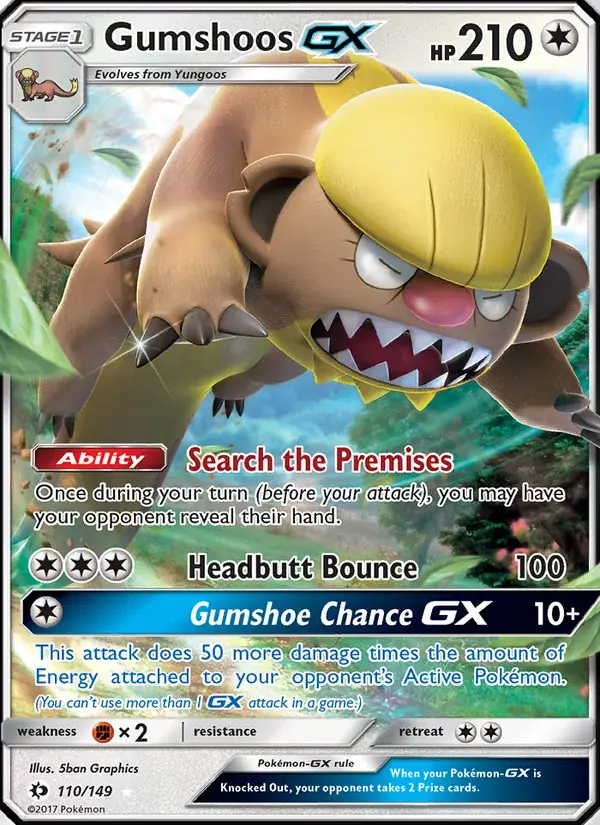 Gumshoos GX - 110/172 - Sun & Moon
