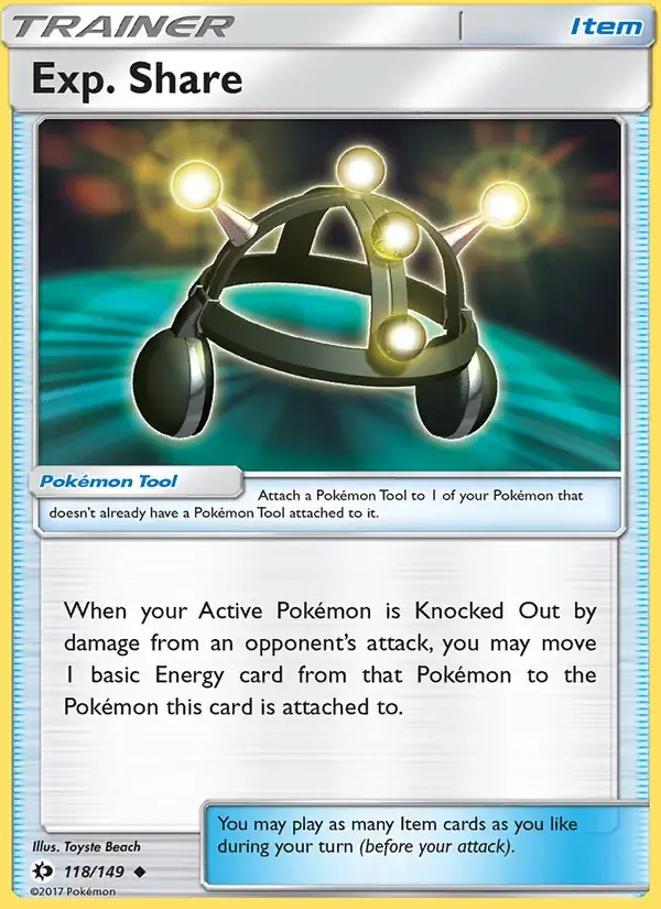 Exp. Share - 118/172 - Sun & Moon