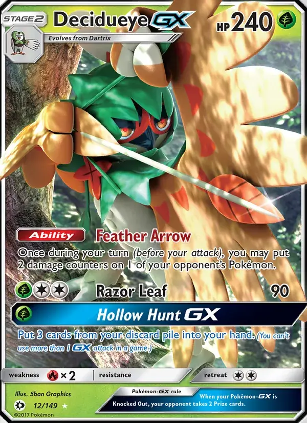 Decidueye GX - 12/172 - Sun & Moon
