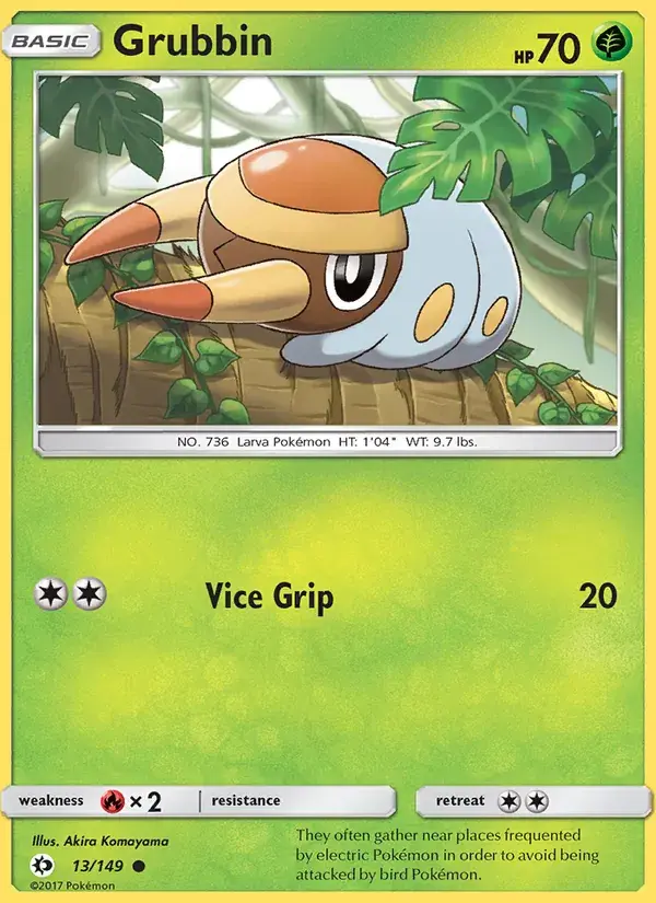 Grubbin - 13/172 - Sun & Moon