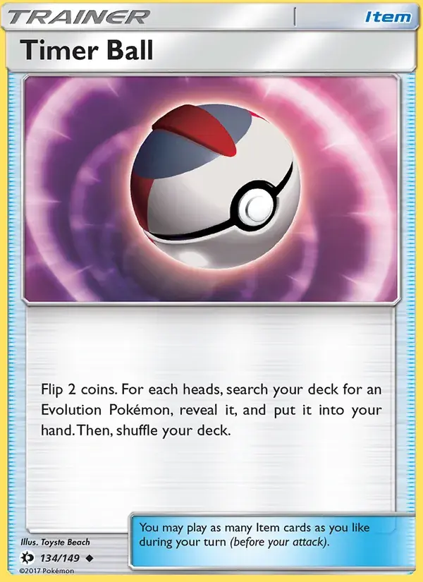Timer Ball - 134/172 - Sun & Moon