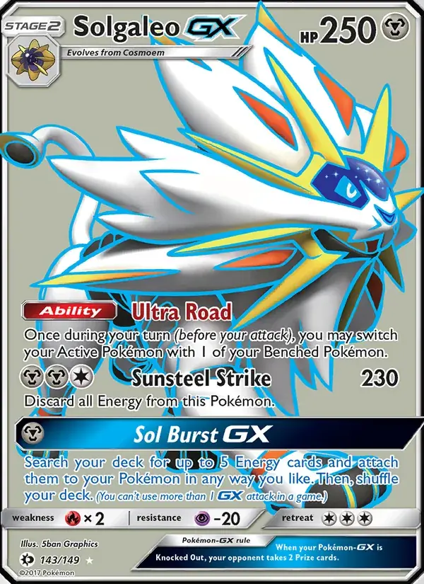 Solgaleo GX - 143/172 - Sun & Moon