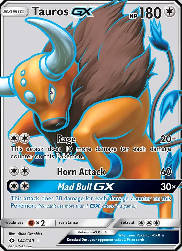 Tauros GX - 144/172 - Sun & Moon