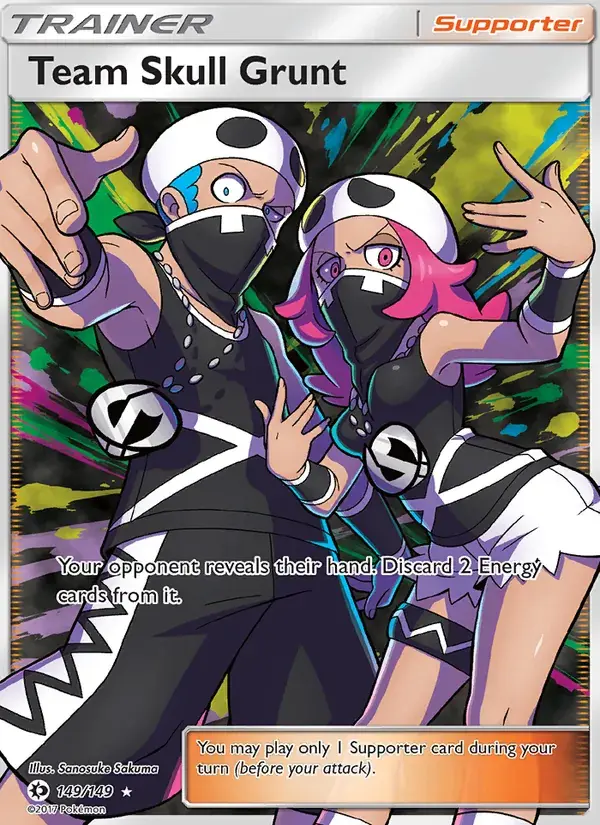 Team Skull Grunt - 149/172 - Sun & Moon