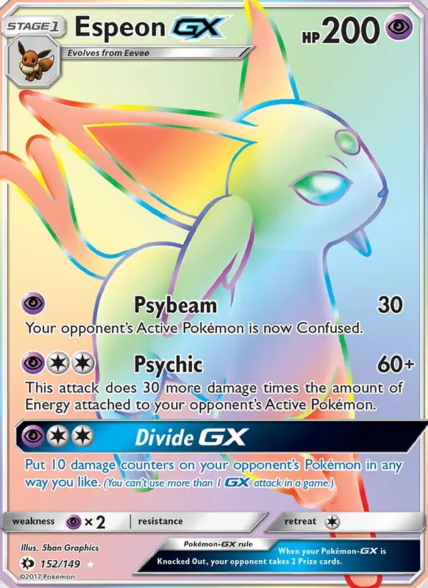 Espeon GX - 152/172 - Sun & Moon