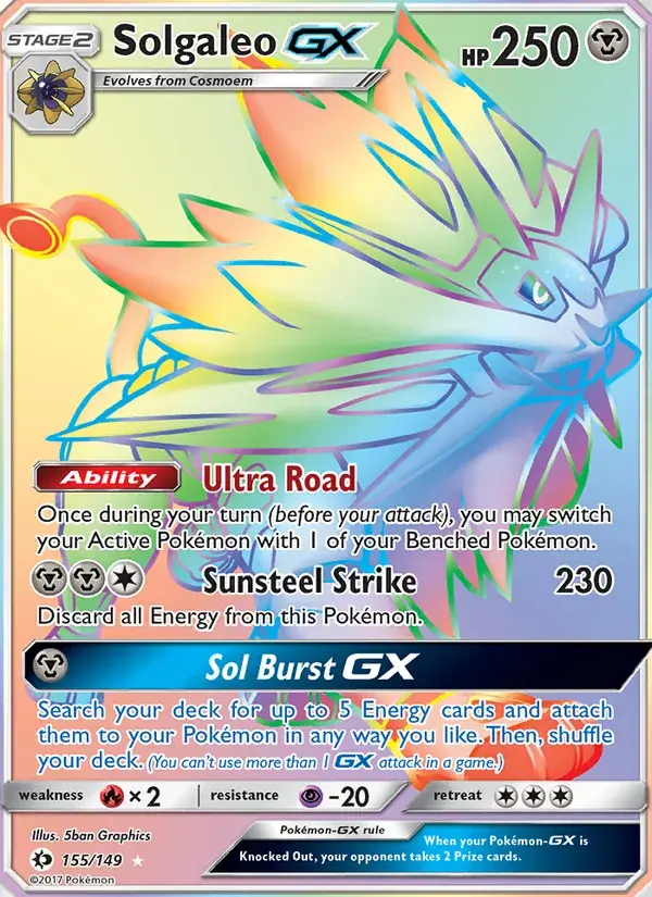 Solgaleo GX - 155/172 - Sun & Moon