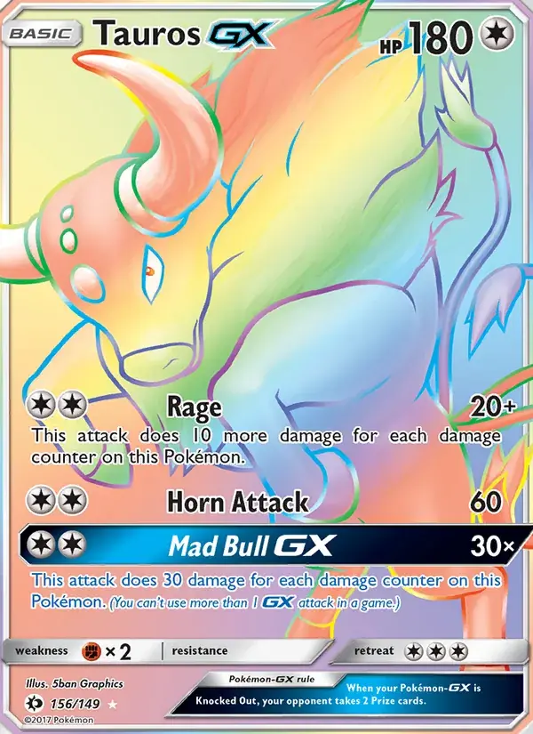Tauros GX - 156/172 - Sun & Moon