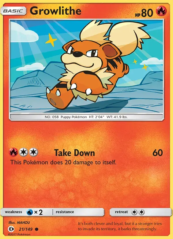 Growlithe - 21/172 - Sun & Moon