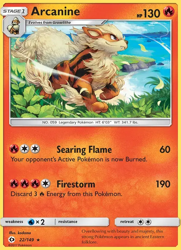 Arcanine - 22/172 - Sun & Moon