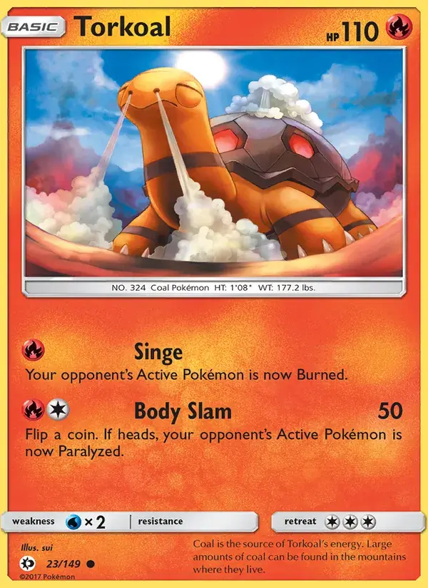 Torkoal - 23/172 - Sun & Moon