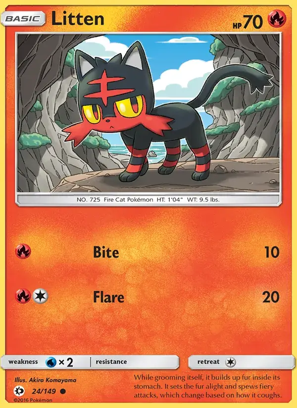 Litten - 24/172 - Sun & Moon