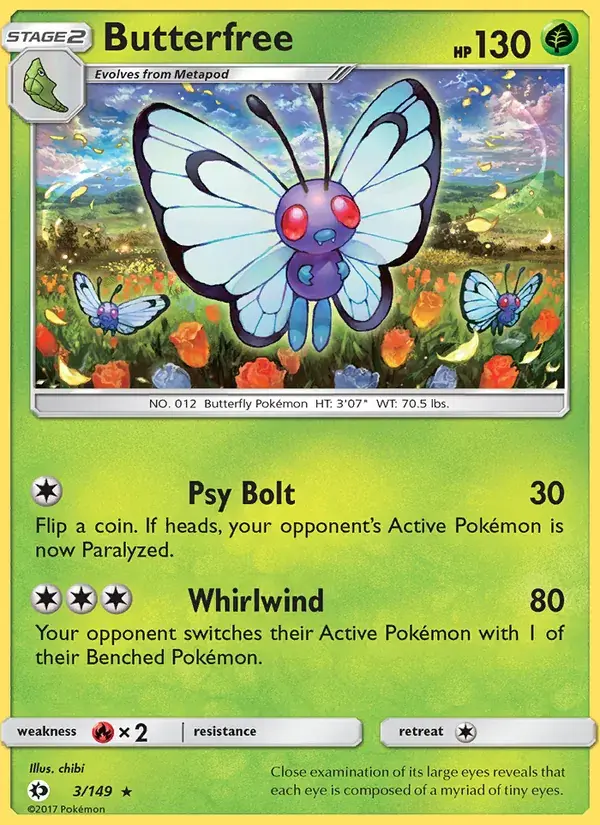 Butterfree - 3/172 - Sun & Moon